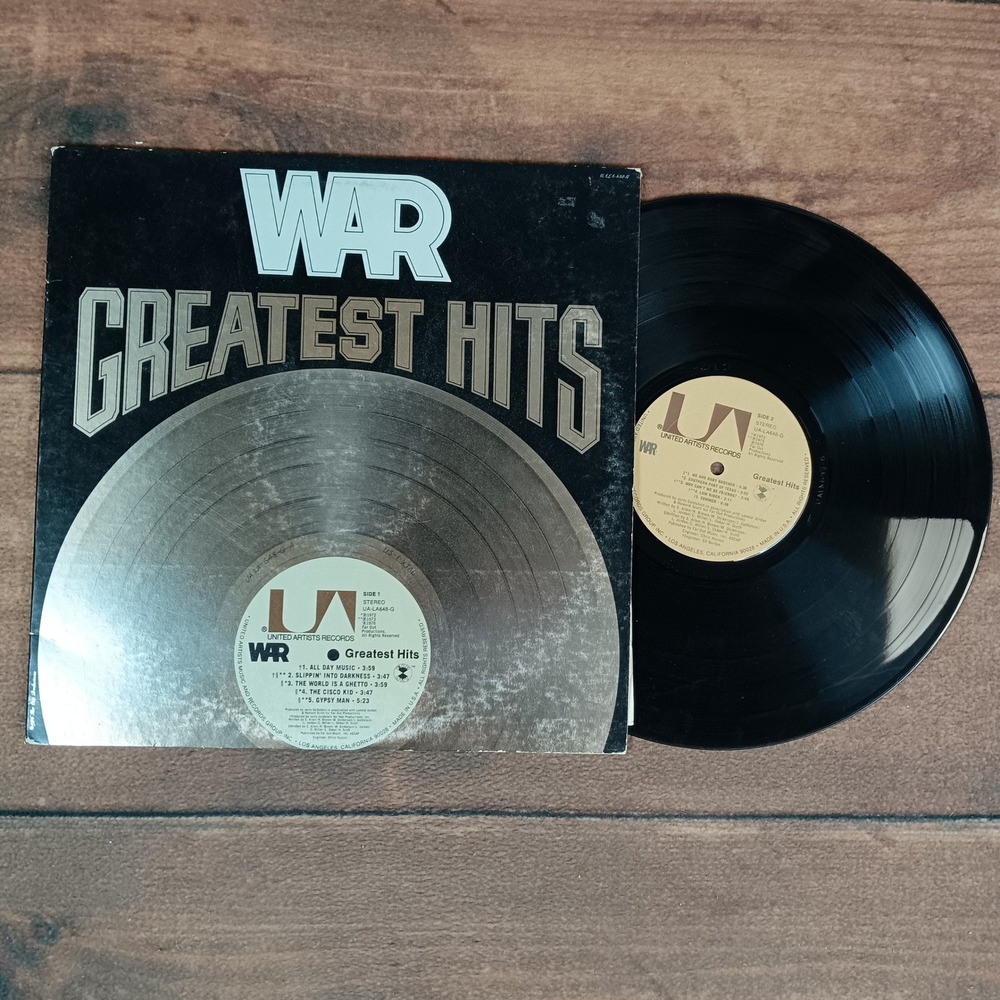 War Greatest Hits Vinyl LP 12" Black Good UA-LA648-G Low Rider Cisco Kid 1976